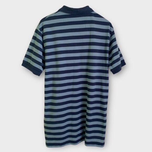 Polo by Ralph Lauren Navy and Light Blue Striped Shirt - Picture 3 of 7